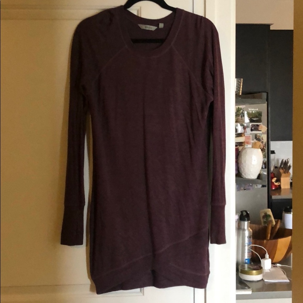 Athleta purple sweater dress